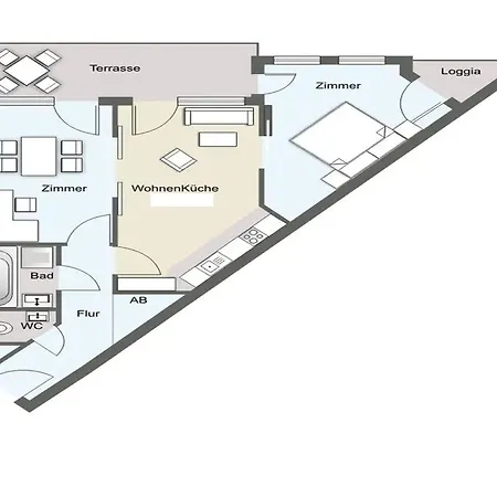 Apartament Seepark Haus Altensien - 465 Mit Balkon